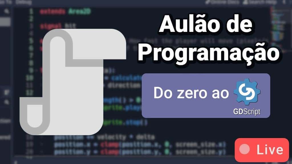 5 Conceitos Essenciais de Programação em GDScript para Iniciantes – Aula ao Vivo Parte 2