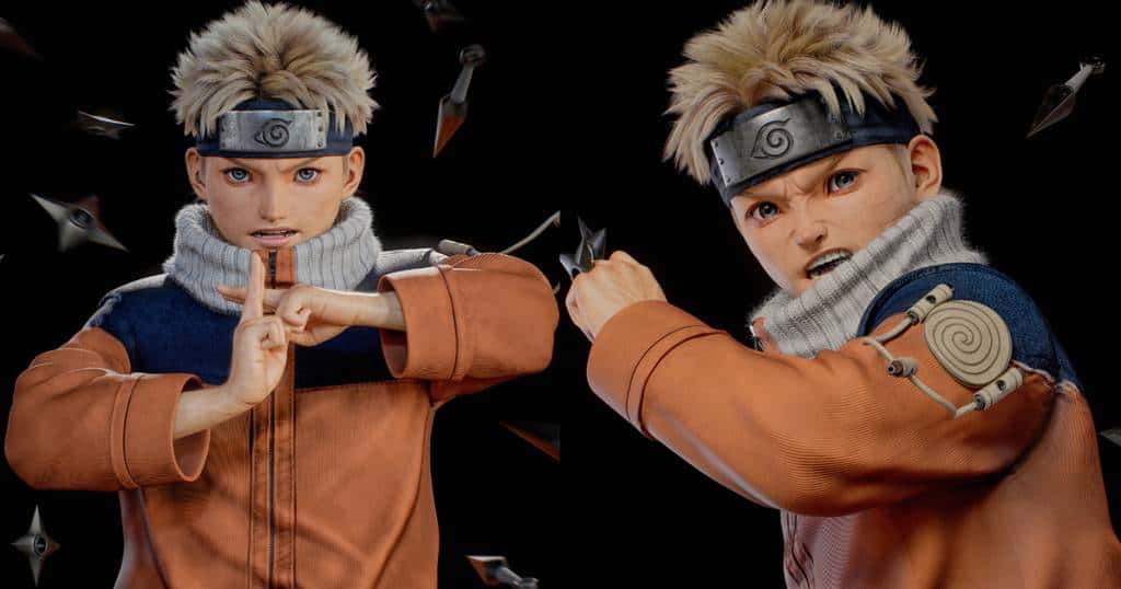 Como um artista está reinventando personagens de Naruto em 3D com um toque realista