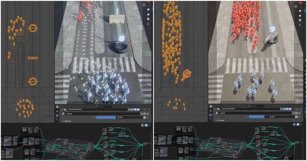 Como os Geometry Nodes do Blender estão revolucionando a criação de anúncios de jogos