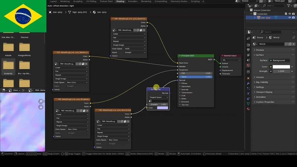 Finalizando Fotogrametria no Blender: Aplicação de Materiais e Ajustes