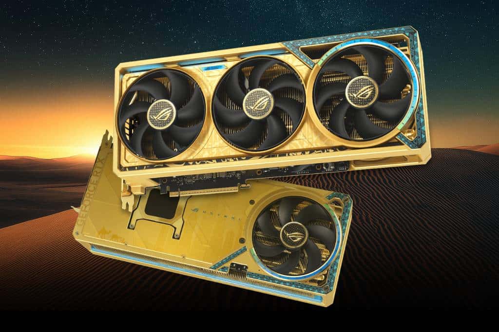 Asus lança edição dourada da placa ROG Astral GeForce RTX 5090 Dhahab