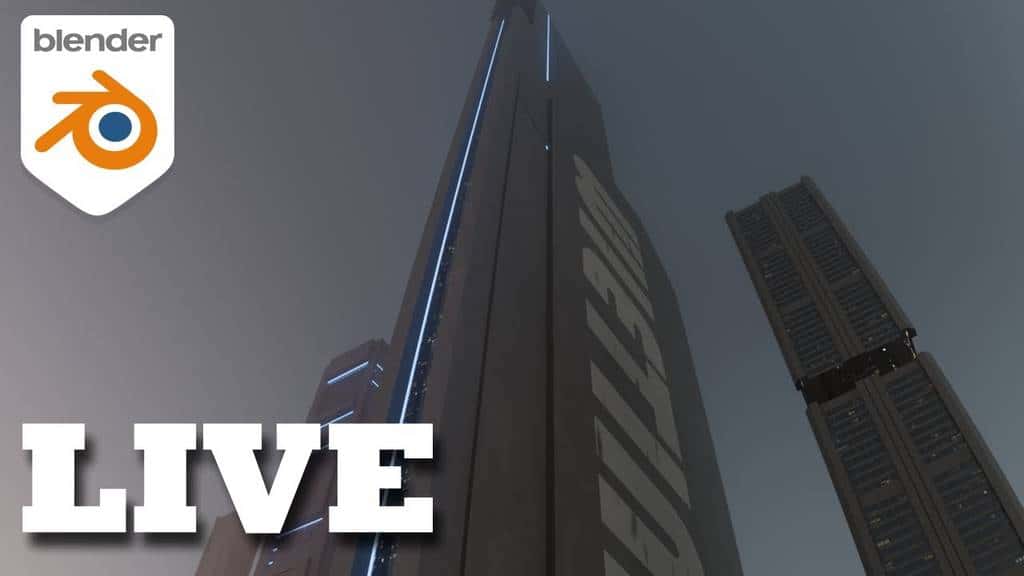 Como Criar uma Cidade Futurista no Blender em Tempo Real