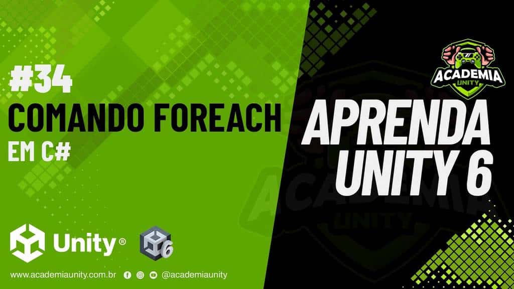 5 Conceitos Essenciais do Comando foreach em Unity 6 para Iniciantes – Guia Prático
