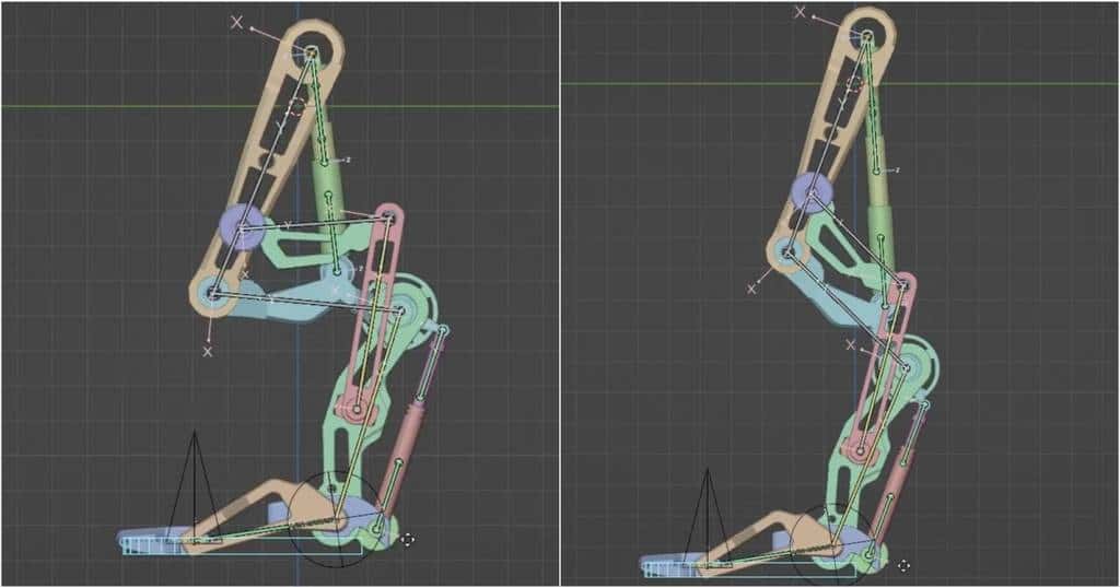 Artista cria perna robótica ultra-realista no Blender com técnicas avançadas de rigging