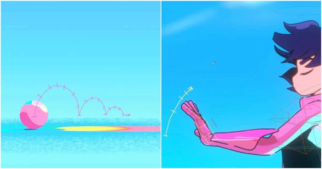 Ferramenta de Andry Dédouze une animação 2D e 3D no Blender