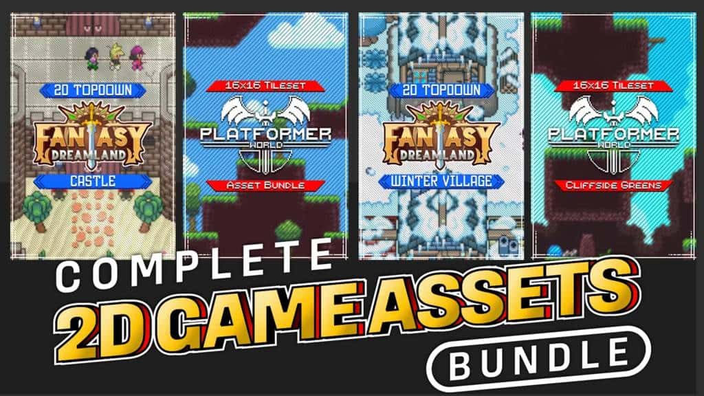 Pacote Completo de Assets 2D para Jogos Disponível no Humble Bundle