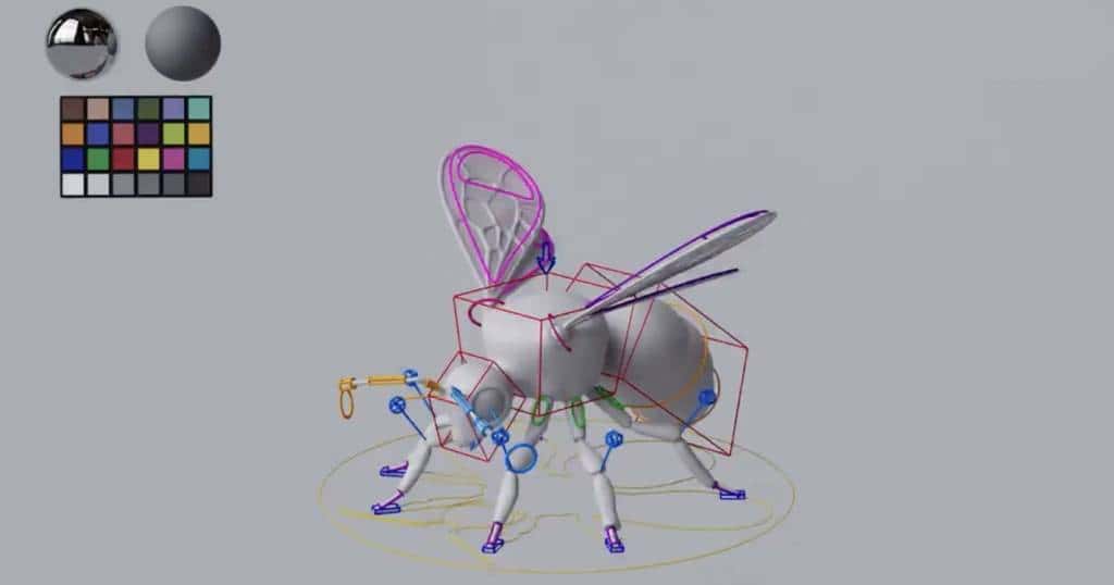 Técnicas avançadas de rigging 3D: O caso do modelo estilizado de abelha em Maya